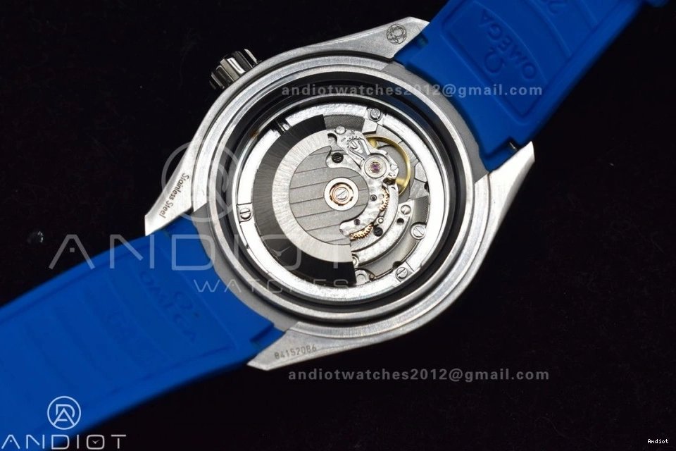 Blue Seamaster White on TF A2824 Dial 1:1 Deep Ultra 6000M Ceramic Bezel Black Strap Best Rubber Edition SS 1221